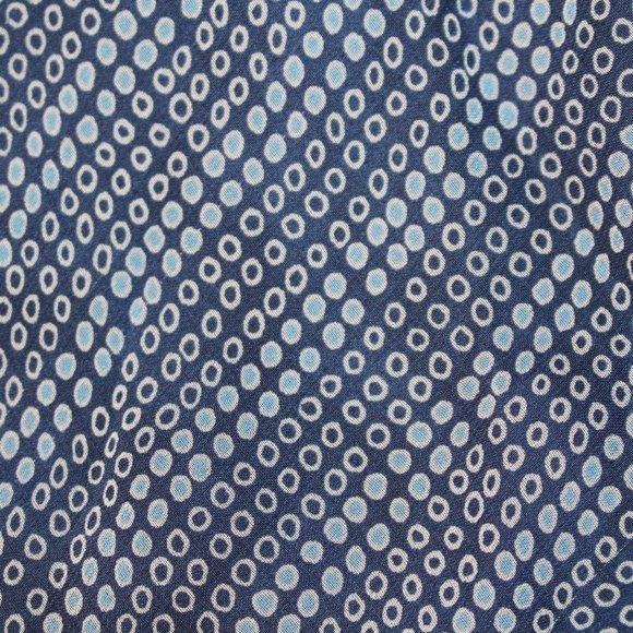 I.e. blue silk skirt with dots - Picture 3 of 6